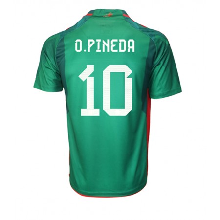 Camisetas México Orbelin Pineda 10 Primera Copa Mundial 2022 - Hombre